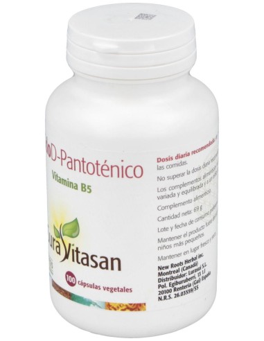 Sura Vitasan Acido Pantotenico 500Mg 100Caps
