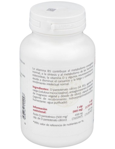 Sura Vitasan Acido Pantotenico 500Mg 100Caps