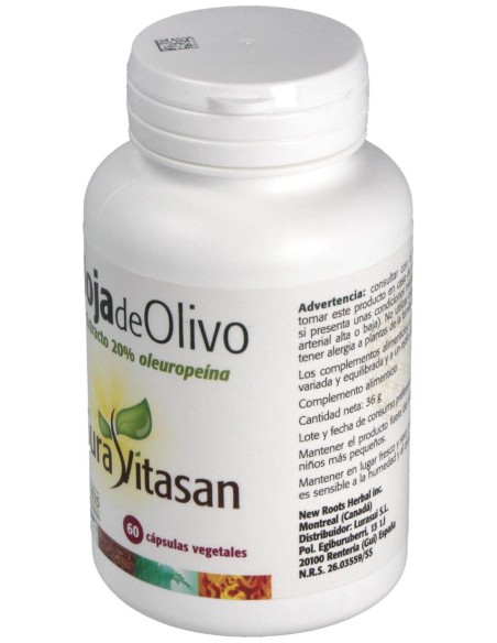 Sura Vitasan Hoja De Olivo 60 Cápsulas