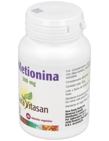 Sura Vitasan L-Metionina 500Mg 50Caps