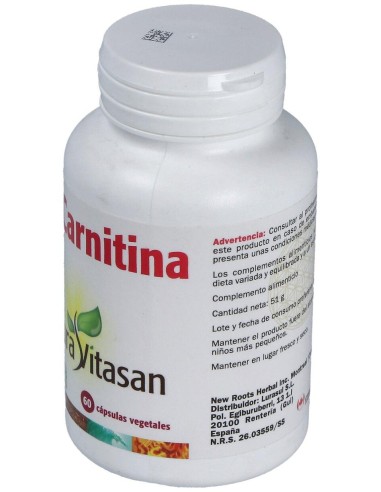 Sura Vitasan L-Carnitina 500Mg 60Caps