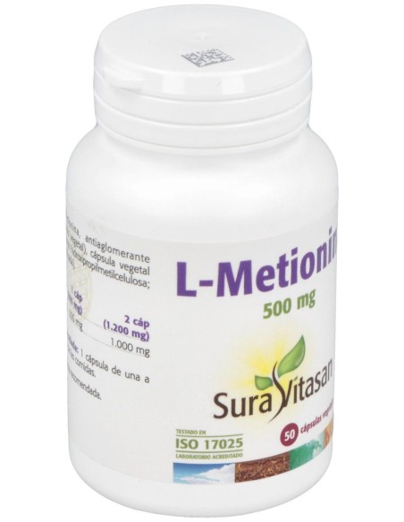 Sura Vitasan L-Metionina 500Mg 50Caps