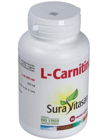 Sura Vitasan L-Carnitina 500Mg 60Caps