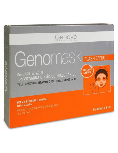 Genomask Mascarilla Facial Con Vitamina C, 6 X 8Ml