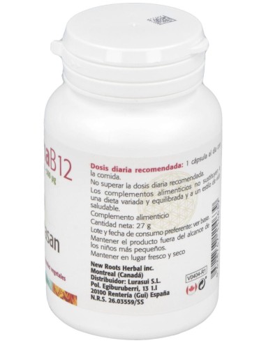 Vitamina B12 (Metilcobalamina) 500Mcg. 100Cap.