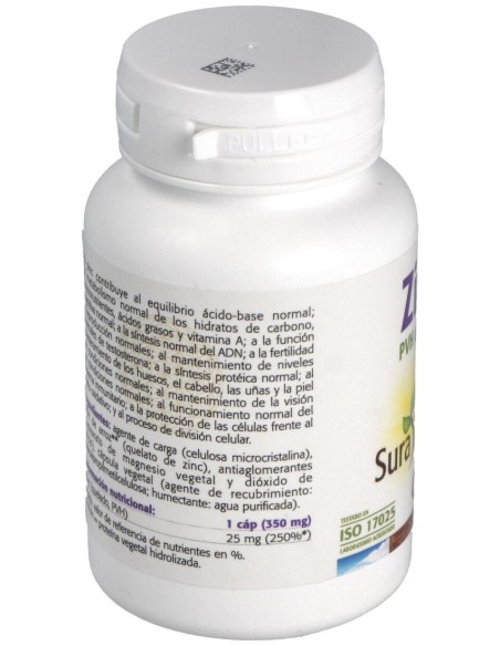 Zinc Pvh Quelado 25Mg. 100Comp.