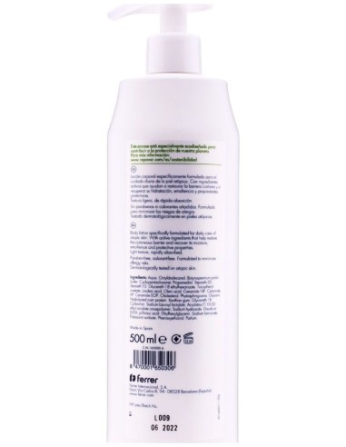Repavar Atopic Piel Loción Corporal, 500 Ml