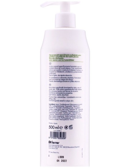 Repavar Atopic Piel Loción Corporal, 500 Ml