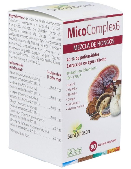 Sura Vitasan Mico Complex 6 90 Cápsulas