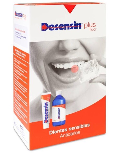 Pack Desensin Plus Flúor Pasta, 125 Ml + Colutorio, 500 Ml