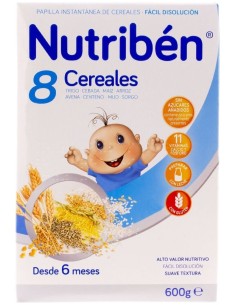 Nutriben Papilla 8 Cereales 600 Gramos