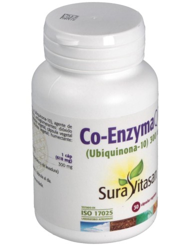 Co-Enzyma Q10 300Mg. Ubiquinona 30Cap.