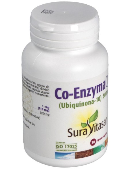 Co-Enzyma Q10 300Mg. Ubiquinona 30Cap.