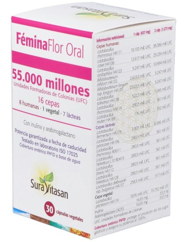 Sura Vitasan Femina Flor Oral 30Caps