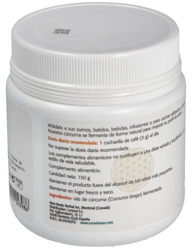 Sura Vitasan Curcuma Fermentada 150G