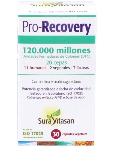Sura Vitasan Pro-Recovery Vegetales 30Caps