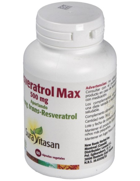 Sura Vitasan Resveratrol Max 500Mg 60Caps