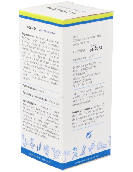 Mahen Toshen Jarabe 150Ml