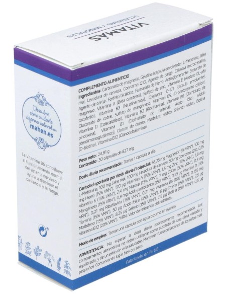 Mahen Vitamás 30Cáps