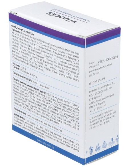 Mahen Vitamás 30Cáps