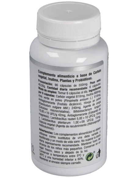 Prisma Natural Carbon Probiotico 550Mg 90Caps