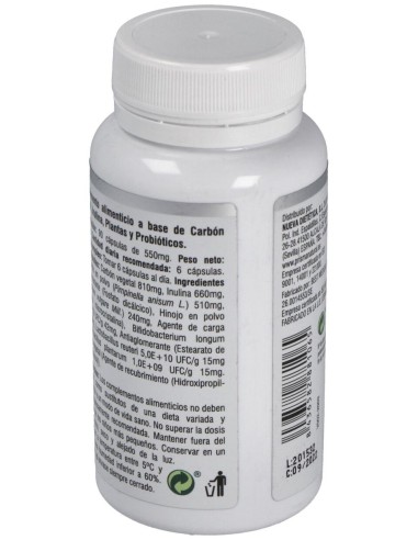 Prisma Natural Carbon Probiotico 550Mg 90Caps