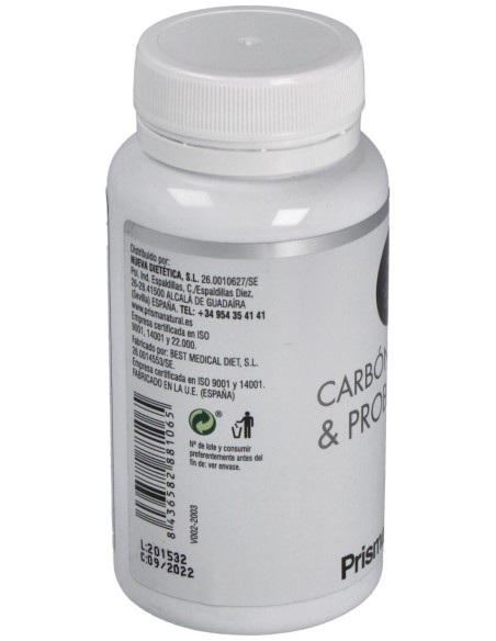 Prisma Natural Carbon Probiotico 550Mg 90Caps