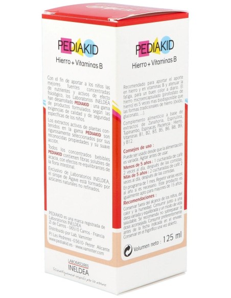 Pediakid Hierro-Vit.B Jarabe 125Ml.
