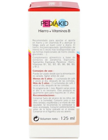 Pediakid Hierro-Vit.B Jarabe 125Ml.