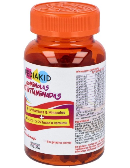 Pediakid Gominolas Multivitaminadas 60Gominolas