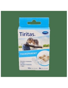 Tiritas Apósito Adhesivo Transparente 2 Tamaños, 20 Uds