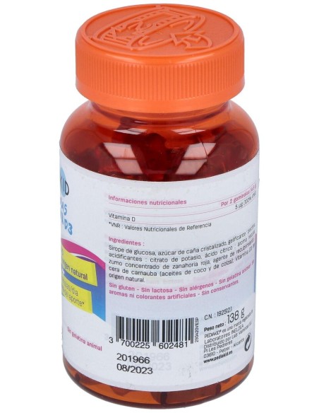 Pediakid Gominolas Vitamina D3 60Gominolas