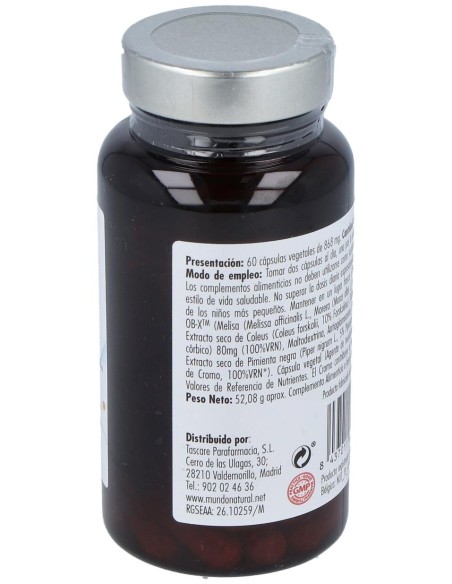 Mundo Natural Fitolip Captagrasas 60Cap
