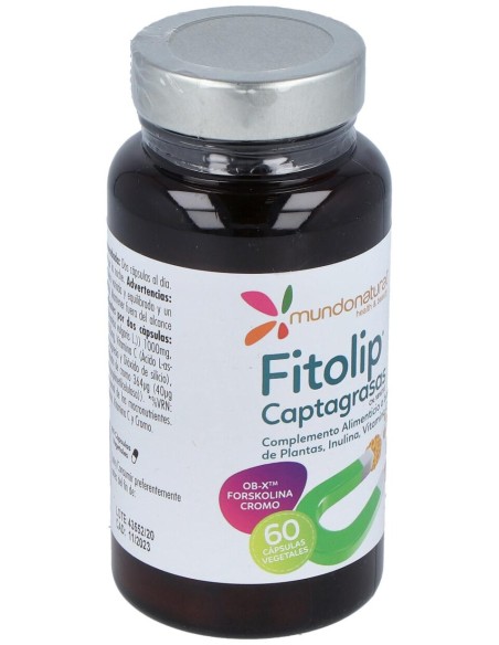 Mundo Natural Fitolip Captagrasas 60Cap