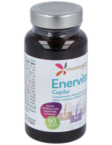 Mundo Natural Enervital Capilar 60 Caps