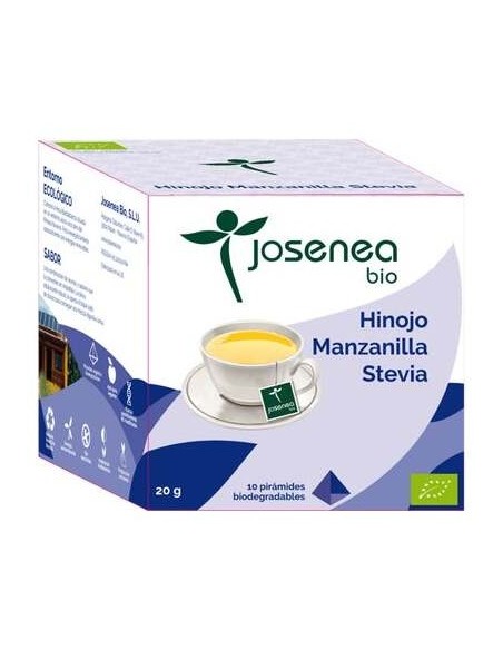 Hinojo-Manzanilla-Stevia 10Piramides Ensobrada Bio