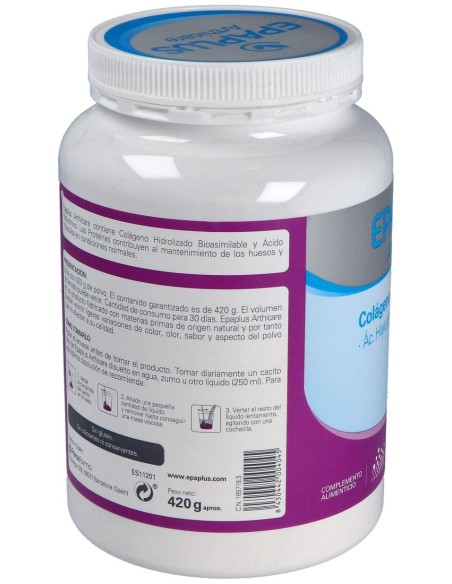 Epaplus Colágeno + Ác. Hialurónico 30 Días En Polvo 420G
