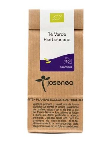 Josenea Té Verde Hierbabuena Bio 10 Pirámides