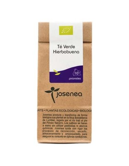 Josenea Té Verde Hierbabuena Bio 10 Pirámides