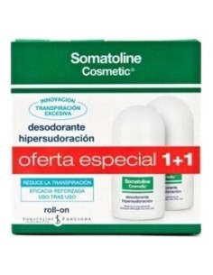 Duplo Somatoline Desodorante Hipersudoración Roll-On, 30 Ml, 2 Unidades