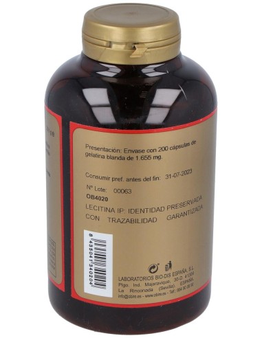 Lecitina De Soja Ip 1200Mg. 200Perlas