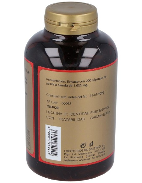 Lecitina De Soja Ip 1200Mg. 200Perlas