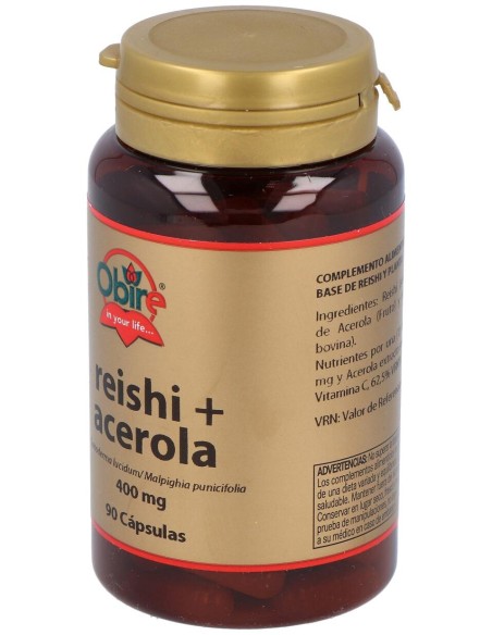 Obire Reishi Micelio Y Acerola 90Caps