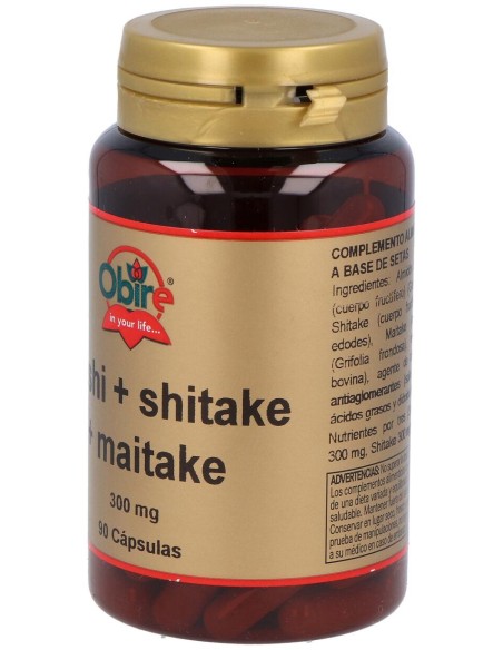 Obire Reishi Shitake Maitake 300Mg 90Caps