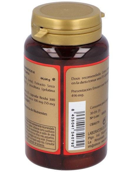 Obire Reishi Micelio Y Acerola 90Caps