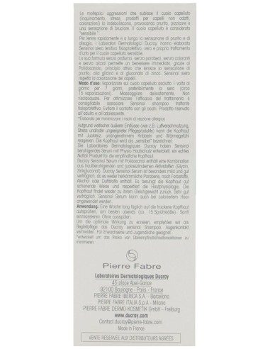 Ducray Sensinol Serum Calmante Fisioprotector, 30 Ml