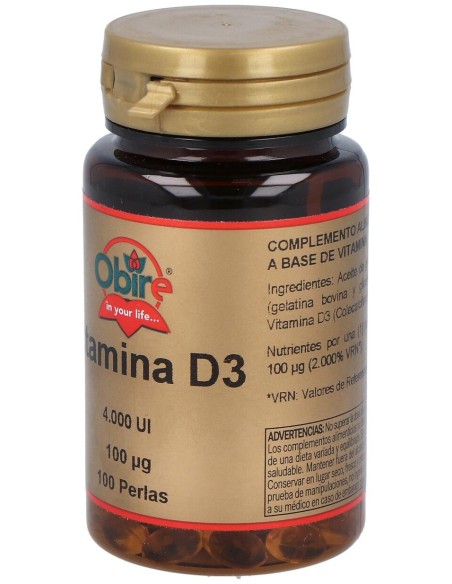 Obire Vitamina D3 4000Ui 100Caps