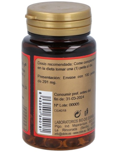 Obire Vitamina D3 4000Ui 100Caps
