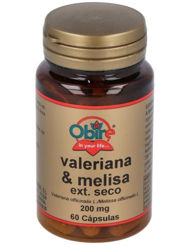 Valeriana + Melisa 200Mg (Ext. Seco) 60Cap.