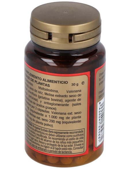 Valeriana + Melisa 200Mg (Ext. Seco) 60Cap.